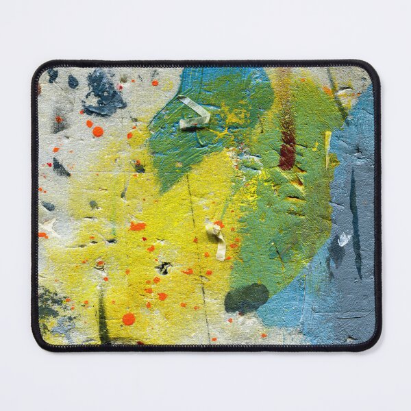 Item preview, Yellow Blue Abstract – Colorful Expressive Painting Print designed and sold by BuckaBaby.