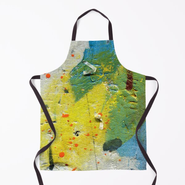 Item preview, Yellow Blue Abstract – Colorful Expressive Painting Print designed and sold by BuckaBaby.