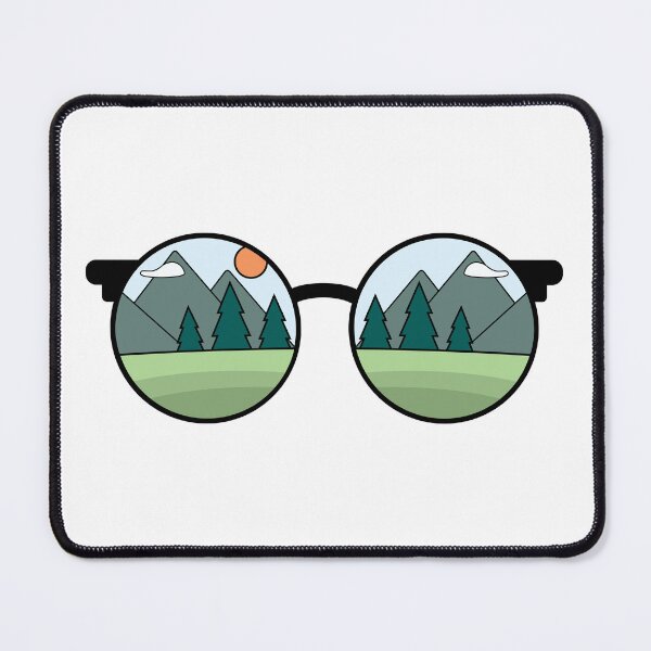Item preview, Minimalist Mountain Landscape Sunglasses Design designed and sold by TrailheadStudio.