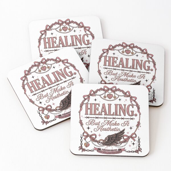 Item preview, Healing But Make It Aesthetic Coquette Sad Girl Design designed and sold by InkroarCo.