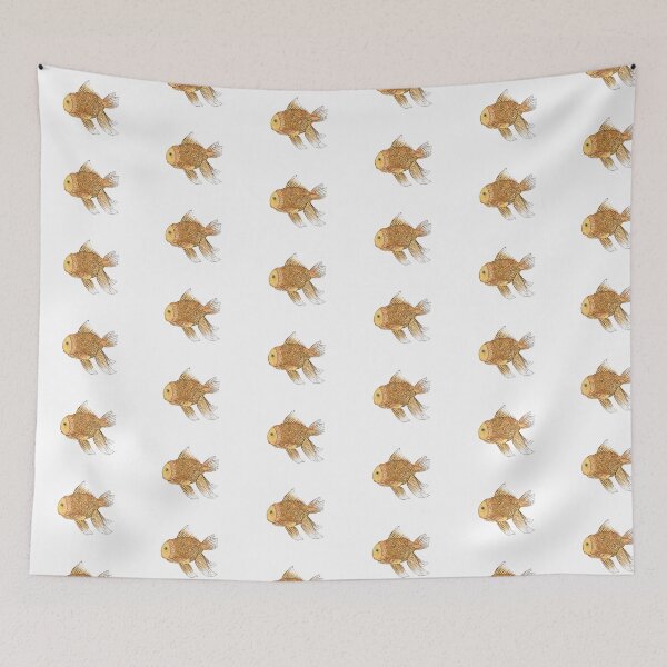 Item preview, Watercolor goldfish designed and sold by threeseedscreate.