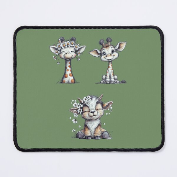 Item preview, Giraffe and flowers designed and sold by Palmtree94.