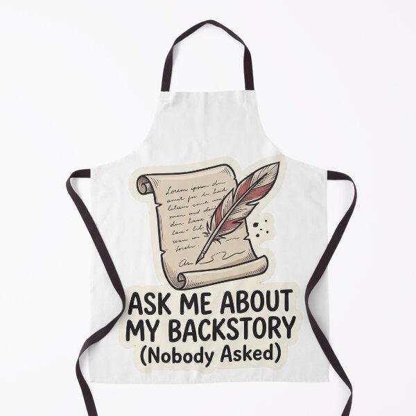 Item preview, Ask Me About My Backstory (Nobody Asked) - Funny TTRPG designed and sold by Wanderquill Studio.