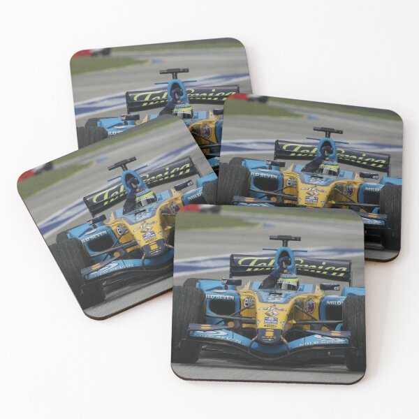 Item preview, Alonso Celebrating a Win in his Renault F1 Car Poster – F1 Legend designed and sold by Road To Track.