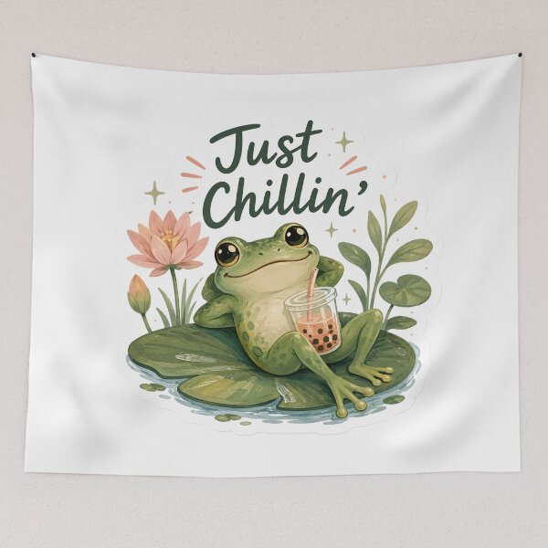 Item preview, Just Chillin Cute Frog designed and sold by Sasas Design.