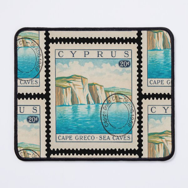 Item preview, Cape Greco Cyprus Sea Caves Cliff Stamp Sticker designed and sold by stickercuffs.