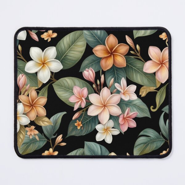 Item preview, Hawaiian Plumerias Abstract Painting Dark designed and sold by Eclectic Monkey.