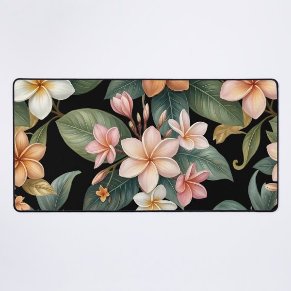 Item preview, Hawaiian Plumerias Abstract Painting Dark designed and sold by Eclectic Monkey.