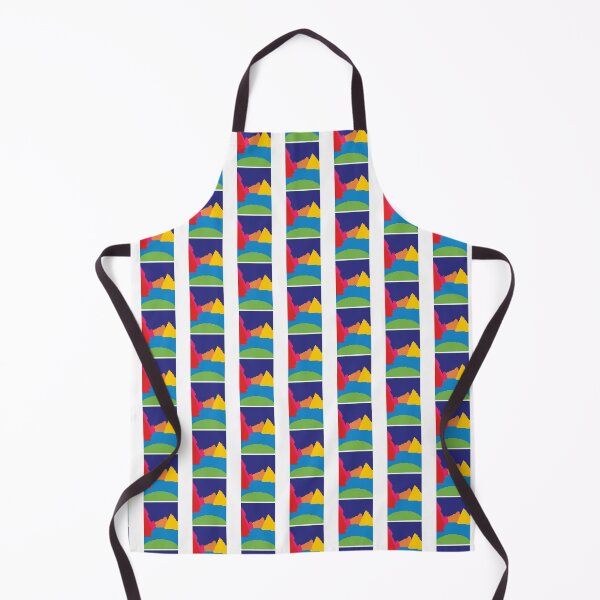 Item preview, Colorful Pixel Mountain Landscape Art designed and sold by braakmore.