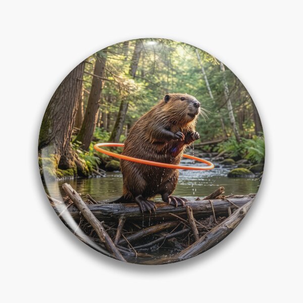 Item preview, Spicy Beaver Hula Hoopin' the Afternoon Away designed and sold by Tridentulus.