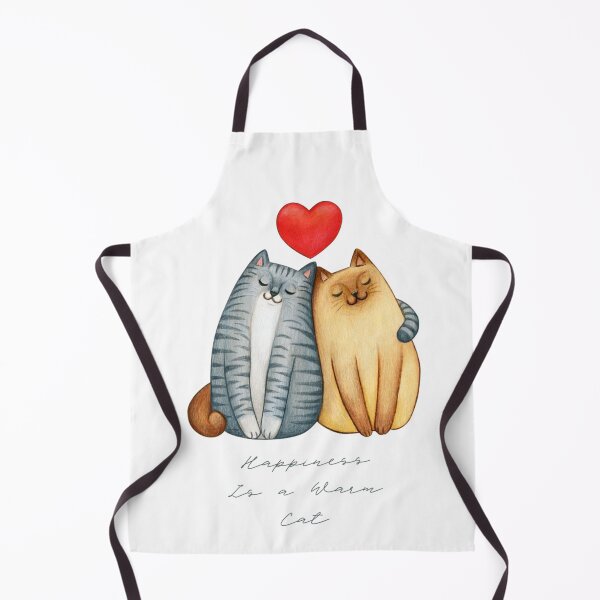 Aperçu de l'œuvre Le bonheur, c'est un chat tout chaud - Adorables chats câlins en forme de cœur créée et vendue par SDKENERGY.
