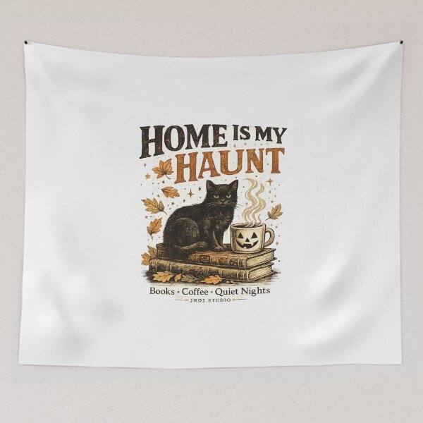 Item preview, Vintage Halloween Cat Coffee Book Design designed and sold by JKDJ.