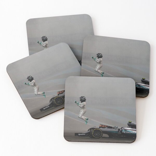 Item preview, Rosberg Celebrating his F1 Title Poster – 2016 Champion designed and sold by Road To Track.
