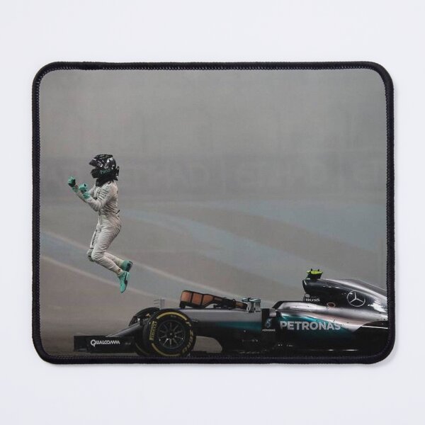 Item preview, Rosberg Celebrating his F1 Title Poster – 2016 Champion designed and sold by Road To Track.