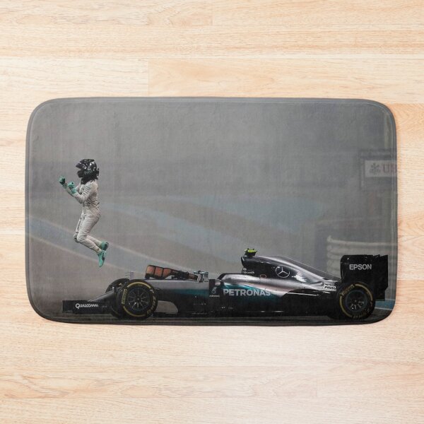 Item preview, Driver Celebrating Championship Win Poster designed and sold by Road To Track.