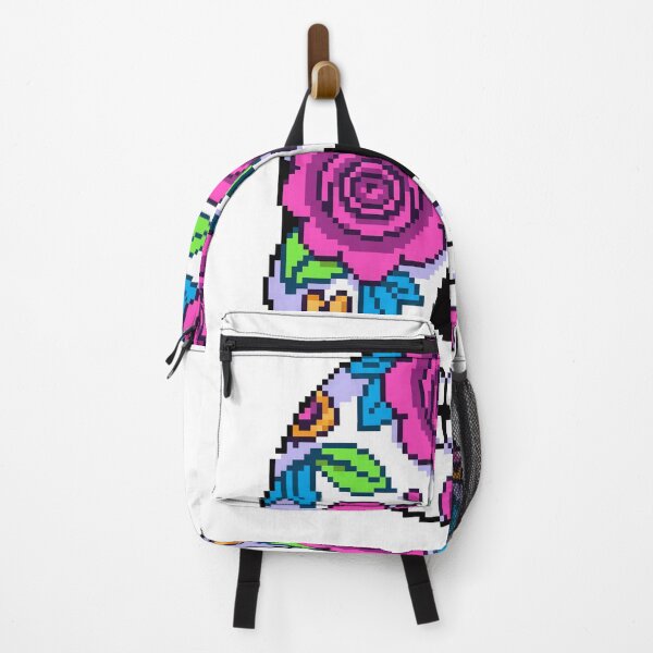 Item preview, Rose Calavera Sugar Skull Día de los Muertos Pixel Art designed and sold by PixelBrujeria.