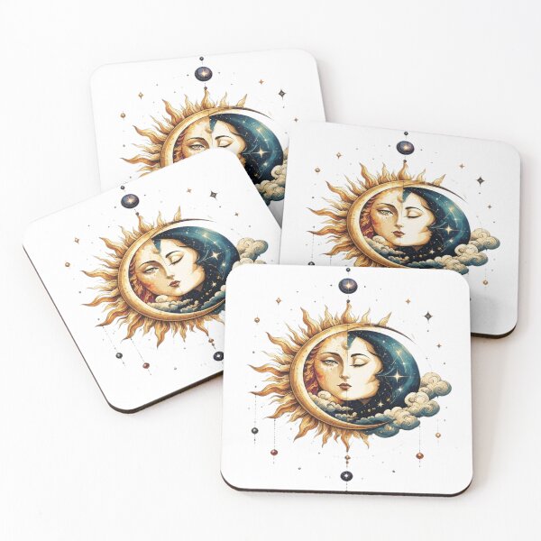 Item preview, Sun Moon Celestial Goddess designed and sold by MyCalmDraw.