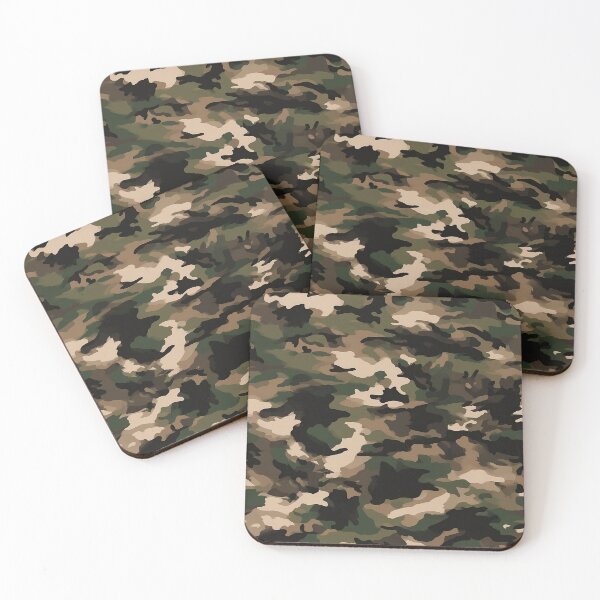Item preview, Classic Woodland Camo Pattern - Bold Green Brown & Black Camouflage designed and sold by Nine Lives Studio.