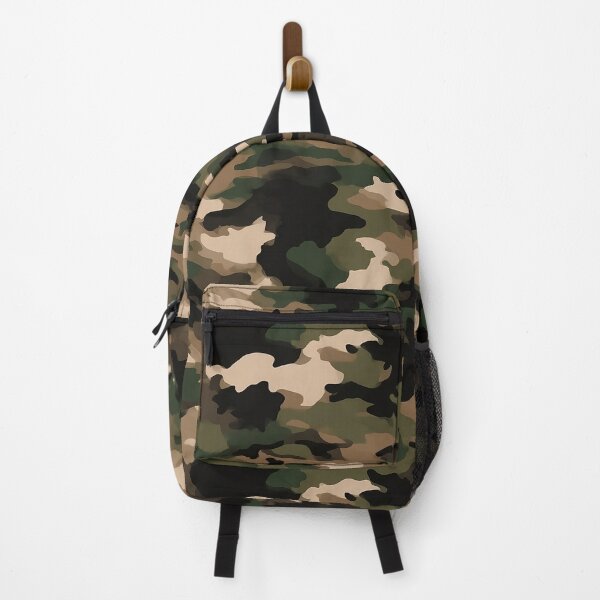 Item preview, Classic Woodland Camo Pattern - Bold Green Brown & Black Camouflage designed and sold by Nine Lives Studio.