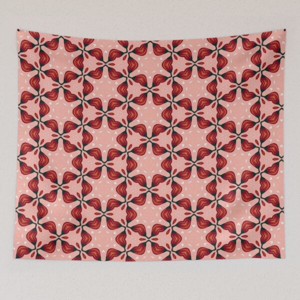 Item preview, Retro Crimson Chain Link Pattern Pattern designed and sold by Shy Fractal Designs.