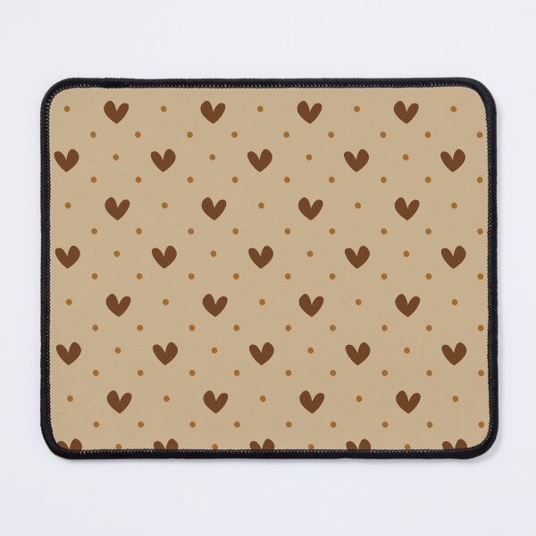 Item preview, Minimalist Tan and Brown Heart Pattern | Romantic Minimalist Tan Brown Hearts Doodle Pattern | Soft Tan and Brown Love Design | Boho Tan and Brown Heart Seamless Pattern designed and sold by VivaFy.