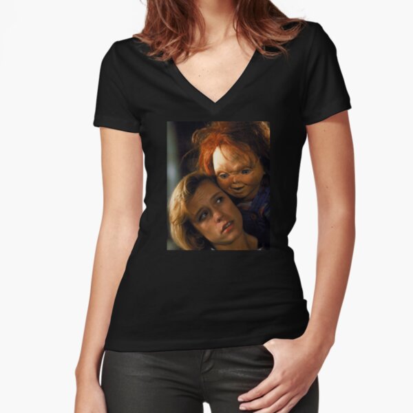 Child's Play 2 - Kyle & Chucky Fitted V-Neck T-Shirt