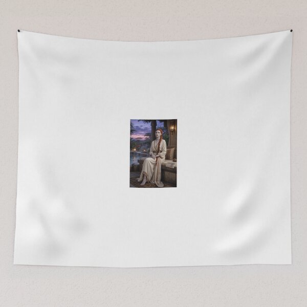 Item preview, Redhead in Cream Robe Evening Relaxation designed and sold by CathryneDelamort.