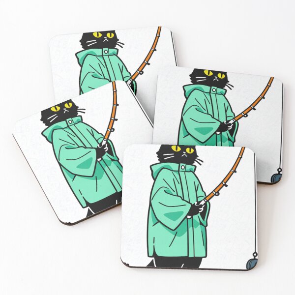 Item preview, Character - Cat Fisherman Back View Mountains designed and sold by World-Pets.