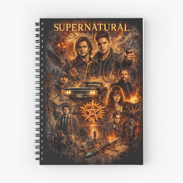 Item preview, Supernatural Hunters Collage – Sam & Dean Winchester Vintage Poster designed and sold by AndGarciart.