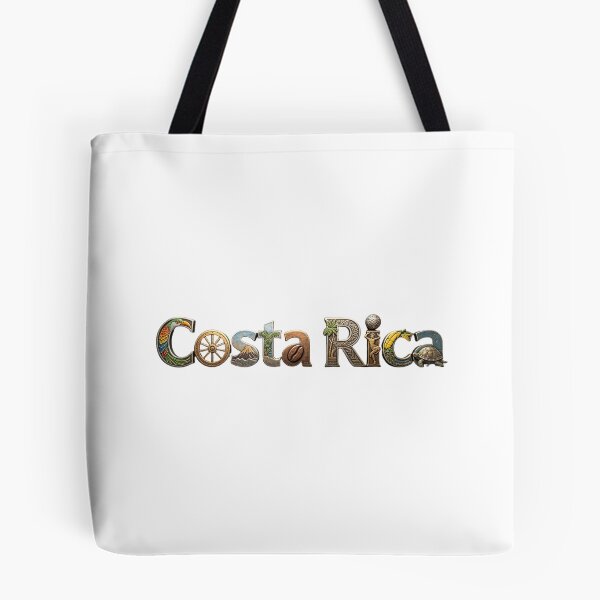 Item preview, Costa Rica Typography Travel Design | Tropical Wildlife & Cultural Heritage Art designed and sold by VladisWorld.