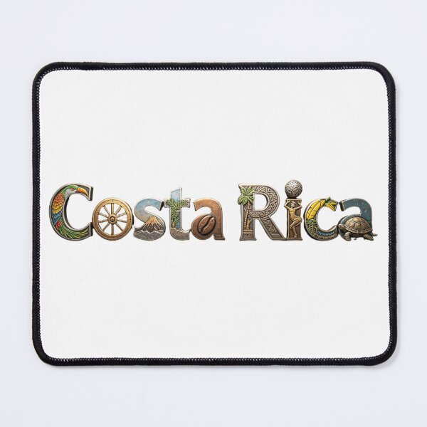 Item preview, Costa Rica Typography Travel Design | Tropical Wildlife & Cultural Heritage Art designed and sold by VladisWorld.