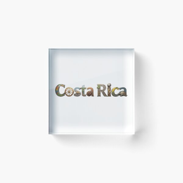 Item preview, Costa Rica Typography Travel Design | Tropical Wildlife & Cultural Heritage Art designed and sold by VladisWorld.