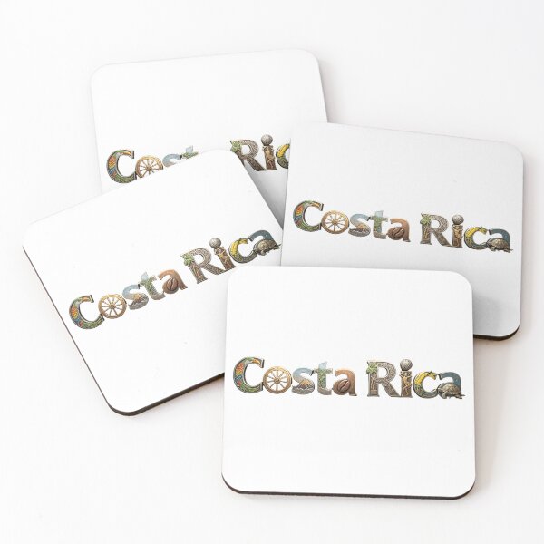 Item preview, Costa Rica Typography Travel Design | Tropical Wildlife & Cultural Heritage Art designed and sold by VladisWorld.