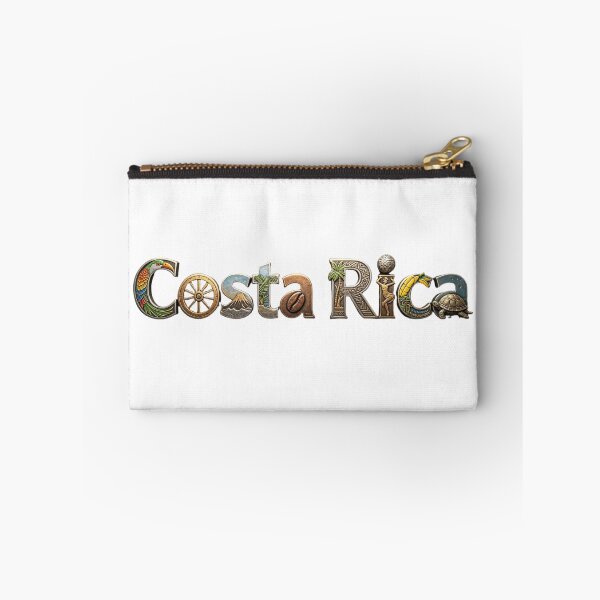 Item preview, Costa Rica Typography Travel Design | Tropical Wildlife & Cultural Heritage Art designed and sold by VladisWorld.