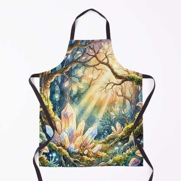 Item preview, Enchanted Crystal Forest Light Watercolor designed and sold by Storybook Botanica.