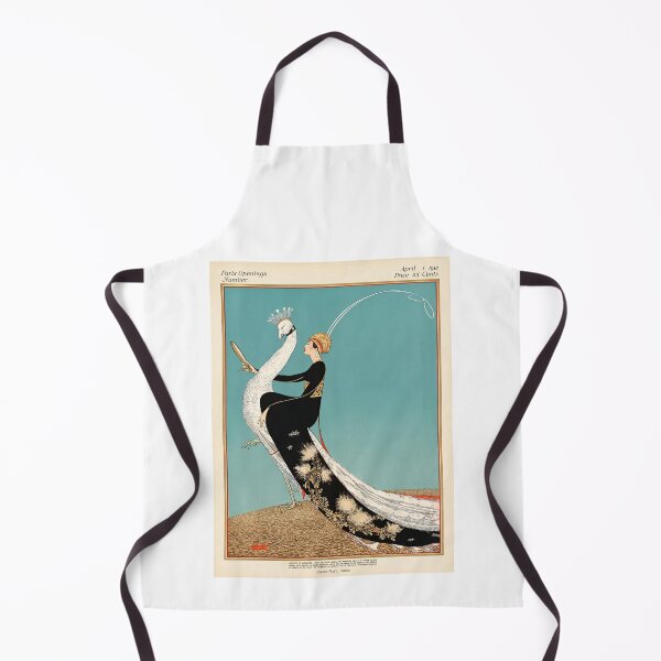 Item preview, Vintage Art Deco Woman On White Peacock Fashion designed and sold by TeeARTHY.
