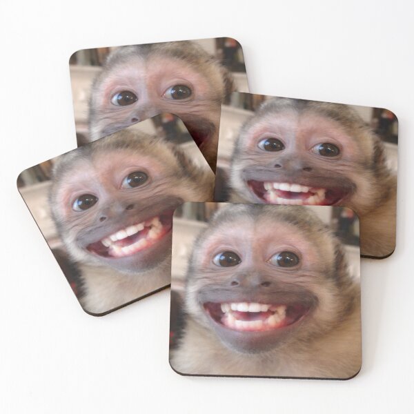 Item preview, Happy Smiling Monkey Meme designed and sold by NF Designs Studio DTF.