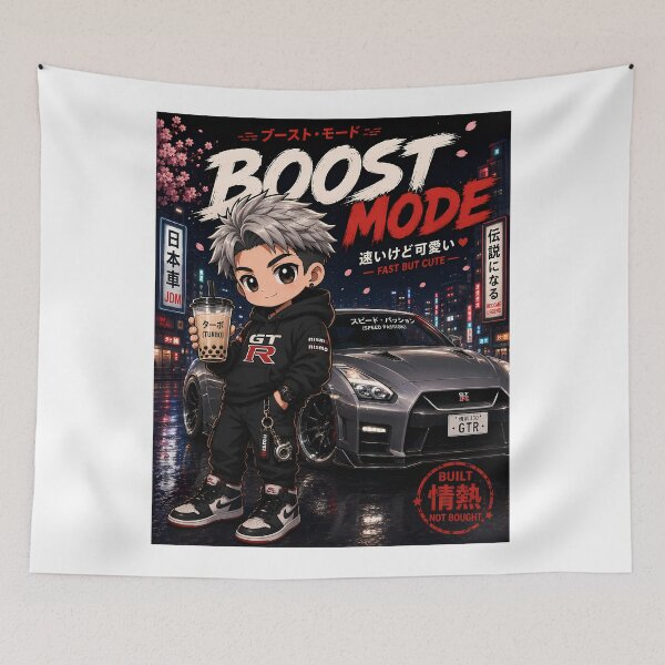 Item preview, Boost Mode Chibi Street Racer Art designed and sold by 91bravo1029.