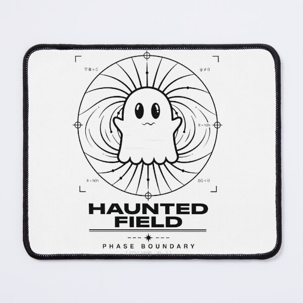 Item preview, Haunted Field Theory Quantum Physics Halloween Graphic designed and sold by Phaseboundary.