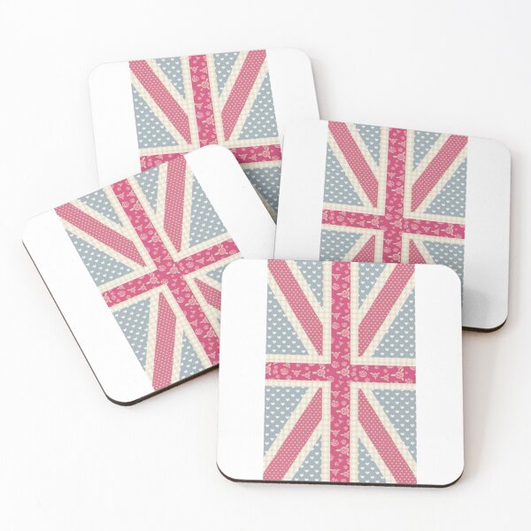 Item preview, Shabby Chic Floral Union Jack Pattern designed and sold by rainyclouddiary.