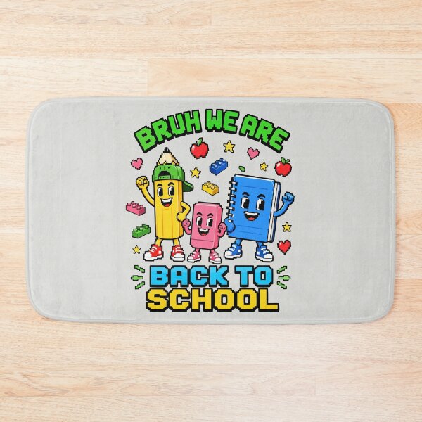 Item preview, Bruh We Are Back To School Funny Pixel Art designed and sold by DigitalGlade.