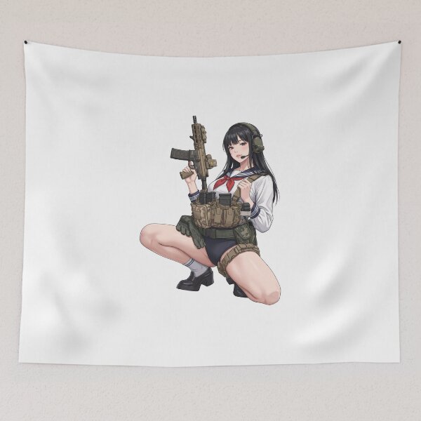 Item preview, Tactical School Girl - Anime Special Ops designed and sold by RAWLIFEGRAPHIC.
