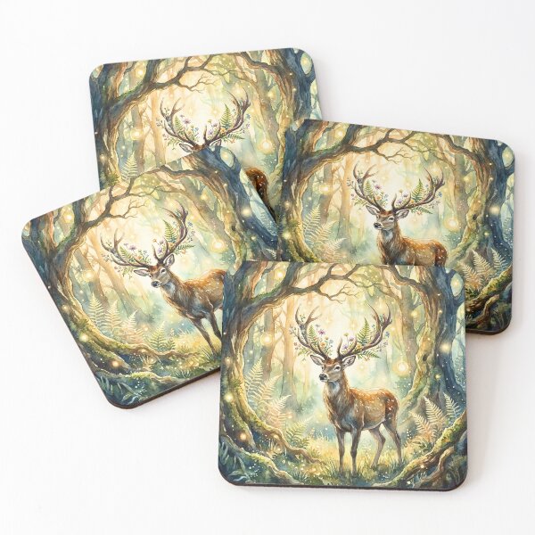 Item preview, Enchanted Woodland Deer Forest Magic designed and sold by Storybook Botanica.