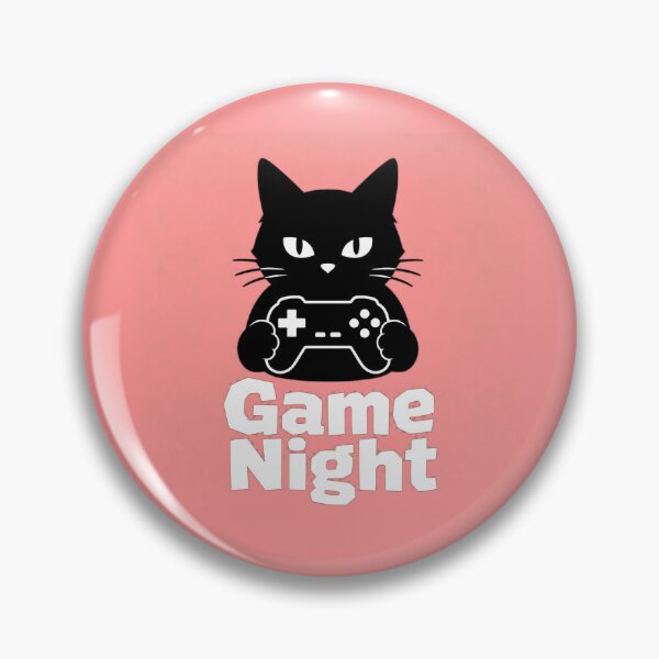 Item preview, Game Night Black Cat Silhouette Controller Design designed and sold by Aliplus+.