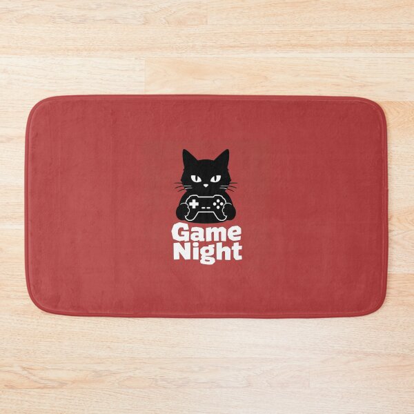 Item preview, Game Night Black Cat Silhouette Controller Design designed and sold by Aliplus+.