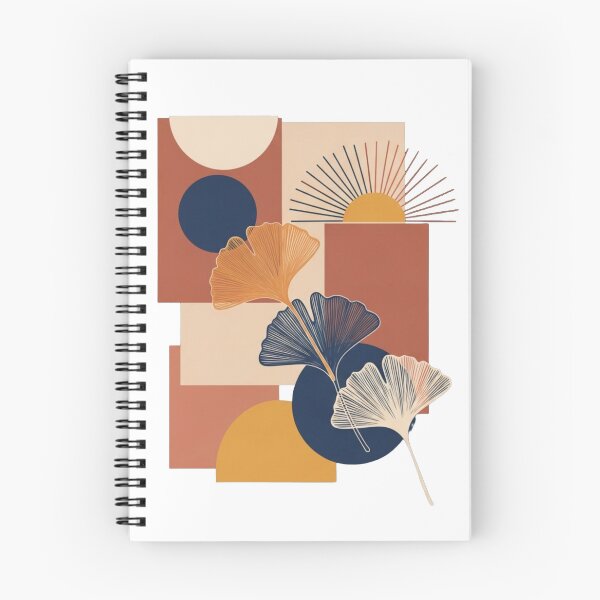 Artikelvorschau, Mid-Century Modern Ginkgoblatt Boho Abstrakt Sonne entworfen und verkauft von Dzblack.