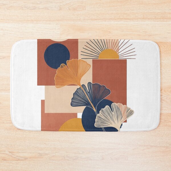 Item preview, Mid Century Modern Ginkgo Leaf Boho Abstract Sun designed and sold by Dzblack.