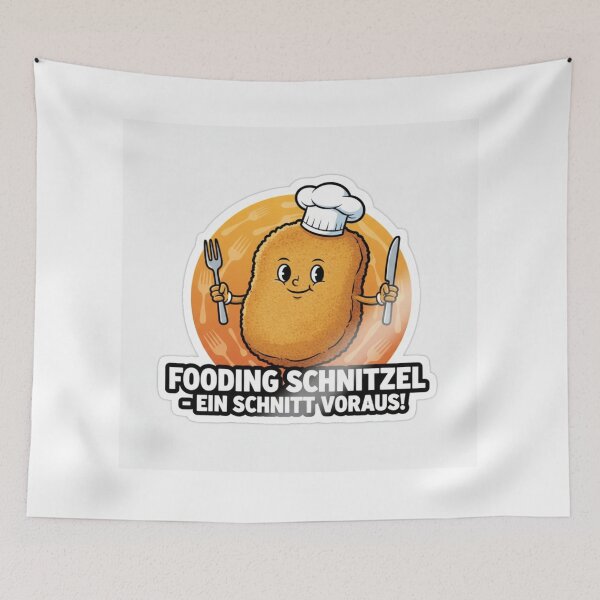 Item preview, Funny Fooding Sticker designed and sold by Natascha-Prints.