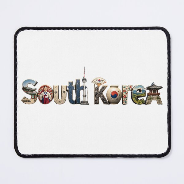 Item preview, South Korea Typography Travel Design | Korean Culture & Landmark Art designed and sold by VladisWorld.