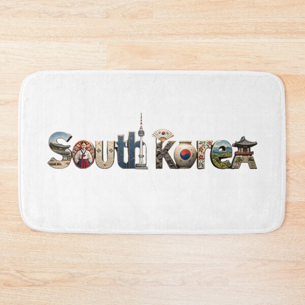 Item preview, South Korea Typography Travel Design | Korean Culture & Landmark Art designed and sold by VladisWorld.
